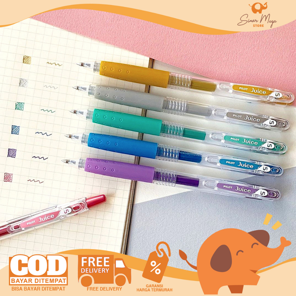 

Pilot Pulpen Gel Pen Juice METALIC 0.5mm SATUAN Unik Murah