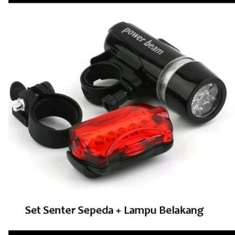 Lampu Sepeda depan dan Belakang LED