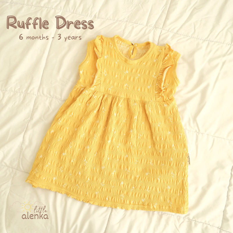 Alenka - Baby Ruffle Dress (Sleeveless) / Dress Bayi Anak