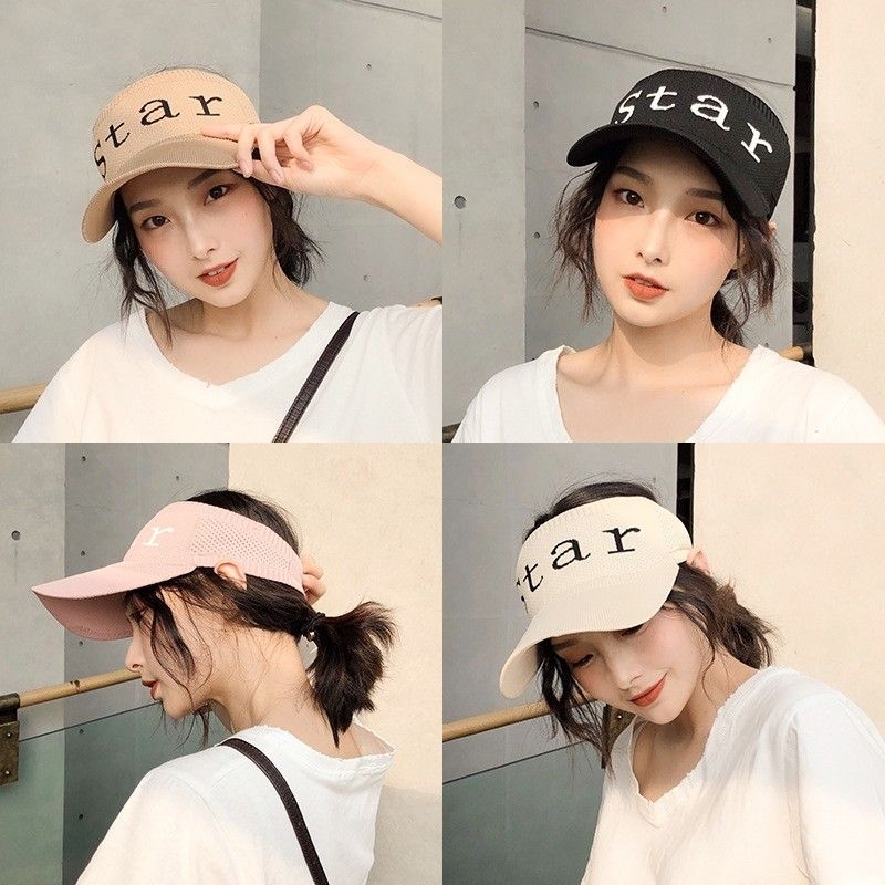 Topi Golf Tennis Wanita Rajut NEWST BasBall Motif STAR Senam Santai