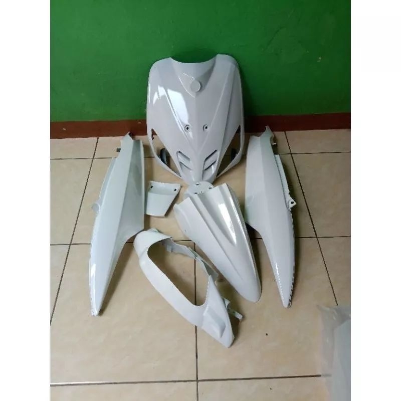 cover body halus full set yamaha mio sporty putih polos yamaha mio