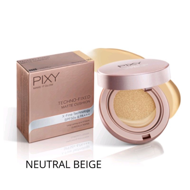 PIXY MAKE IT GLOW TECHNO-FIXED MATTE CUSHION FULL CASE