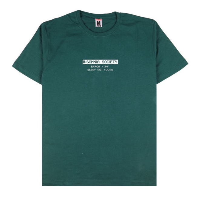 Insomnia Society T-Shirt Sig White Original Distro / Kaos Pria Murah / Baju Kaos Lengan Pendek / T-S
