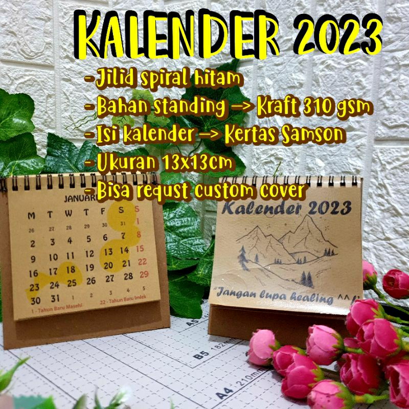 

kalender duduk spiral