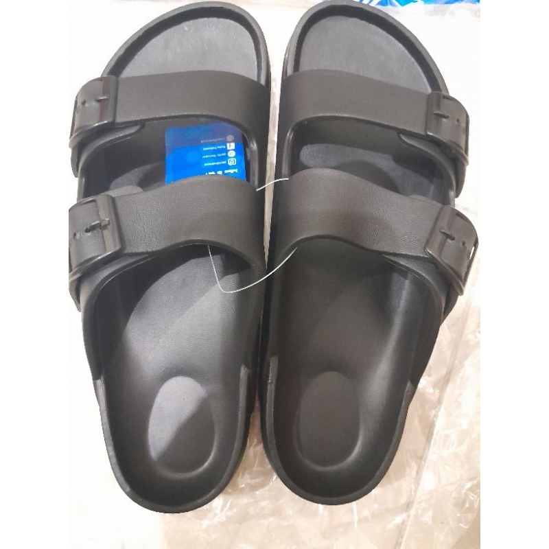 (COD)Sandal Karet Wanita Porto 1045 L Tali Ban 2 Gesper Bisa Digeser