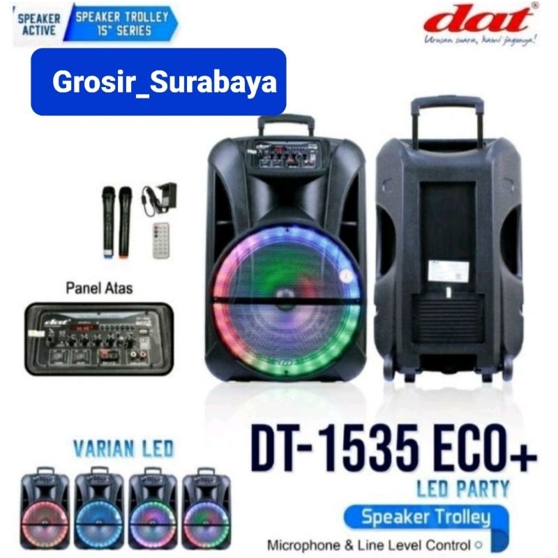 SPEAKER TROLLEY DAT DT 1535 LED PARTY, SPEAKER DAT 15inch DAT 1535 LED ORIGINAL