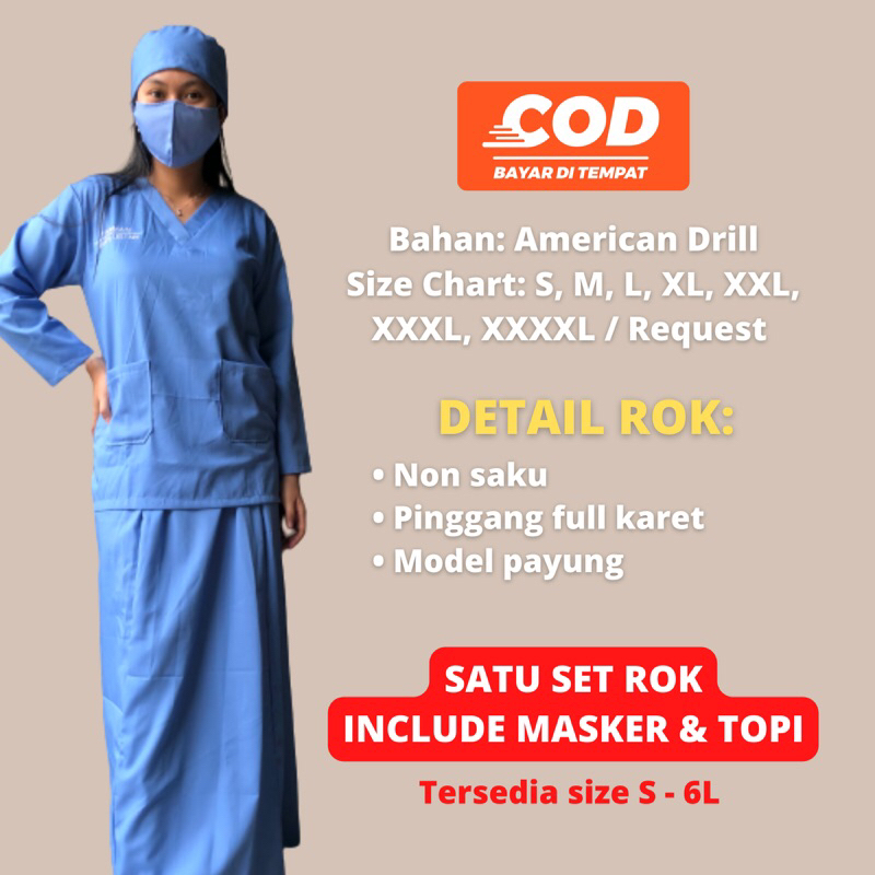 SET ROK “LENGAN PANJANG” Size S-L BAJU OK/BAJU JAGA PRODUSENOKA