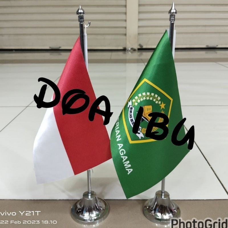

best seller tiang stenlis meja+bendera meja INDONESIA+KEMENAG