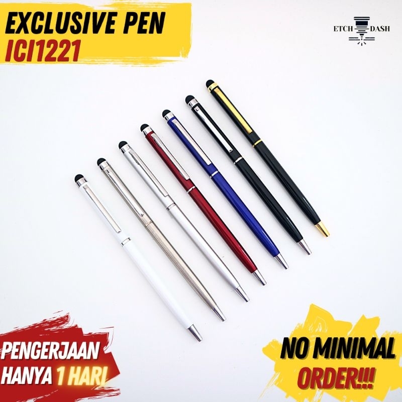 

Pulpen Promosi Perusahaan | Pulpen Custom / Pulpen Stylus 2 in 1 - Exclusive Pen ICI1221