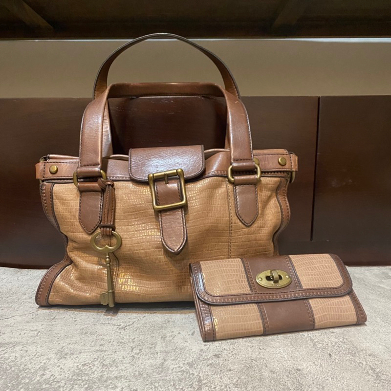 TAS FOSSIL VRV SATCHEL WEEKENDER