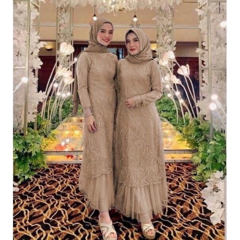 Calendula dress gamis pesta  (READY STOCK )bridesmaid ready seragam Dress satin dress Kondangan gamis REALPICT VIDEO (READY STOCK NO PO) Allsize fit To M L XL XXL