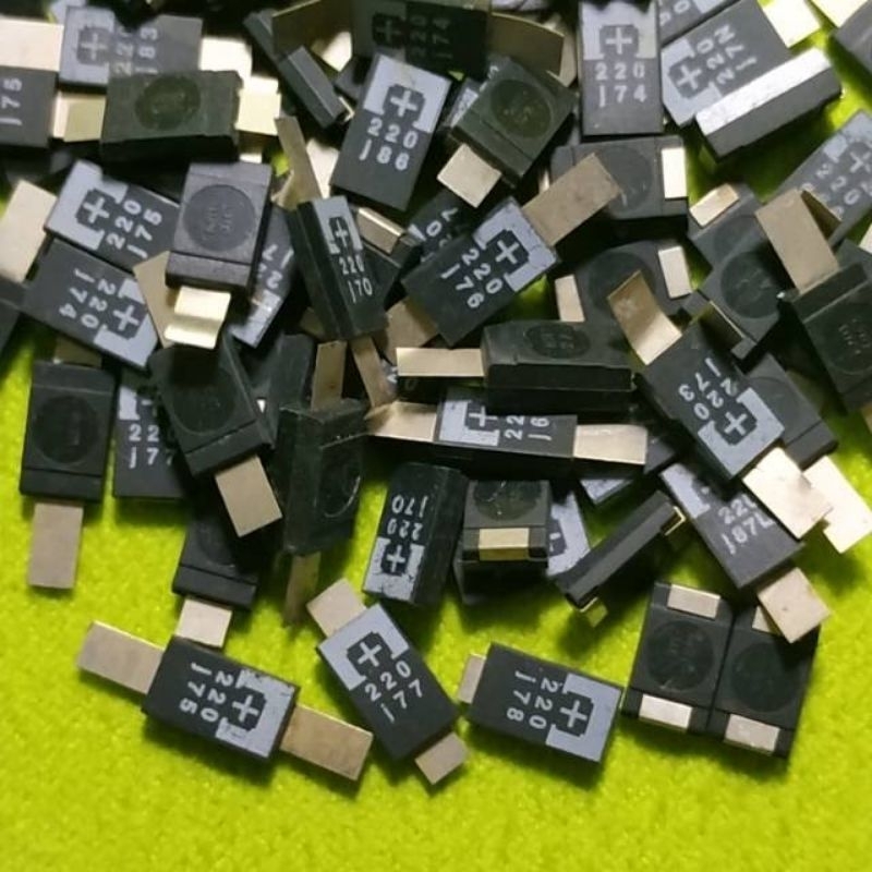 Kapasitor capasitor tantalum 220uf 220 uf 6.3v original product nec tokin