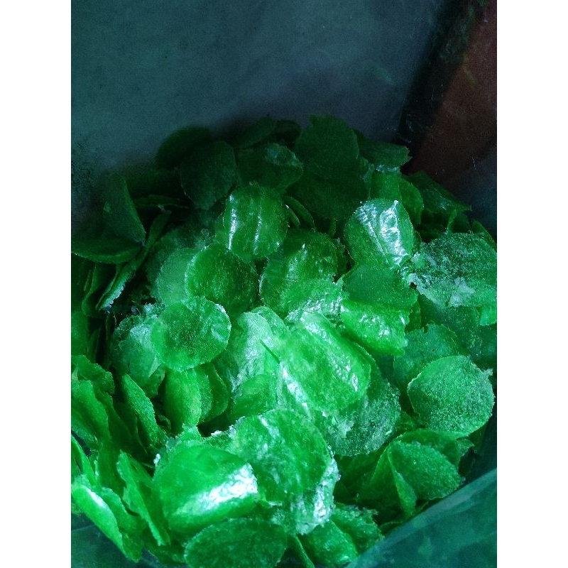 

kripik kaca mentah hijou 1kg