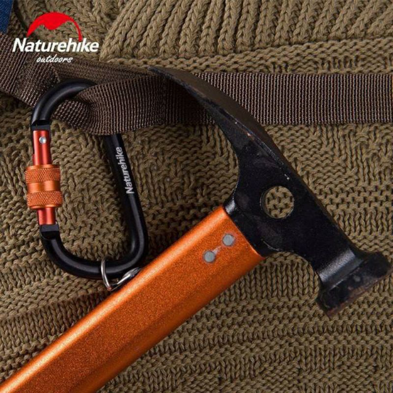 Carabiner Naturehike D-Shaped with lock 6cm type-D aluminium alloy aluminum