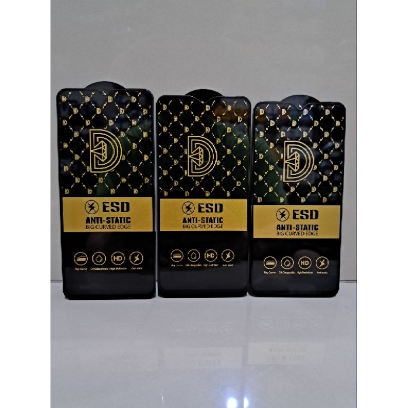 Tg ESD Vivo ALL Tipe , Tg Tempered Glass Esd Anti Static Big Curved Edge Tempered Glass , TG ESD ANTI STATIC BIG CURVED EDGE TEMPERED GLASS , ESD ANTI STATIC BIG CURVED EDGE , Melindung Layar Handphone Depan , TEMPERED GLASS ESD ANTI STATIC