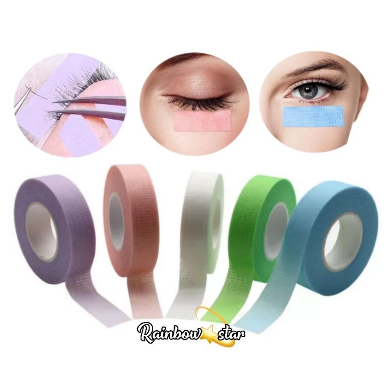 Micropore / Eyetape Roll Pink Hijau / Solasi Mata / Rolltape / Paper Pads