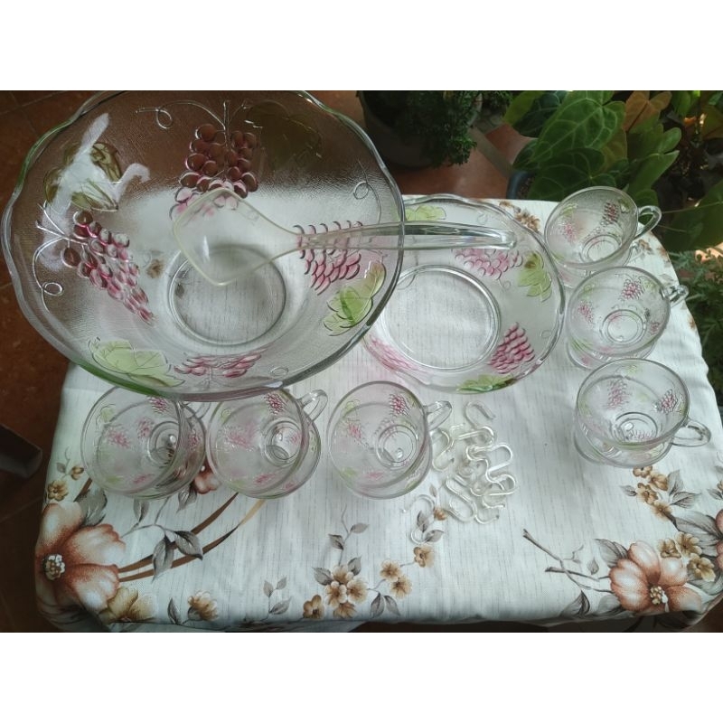 VINTAGE ICE BOWL SET MANGKOK ES BUAH JADUL LAWAS