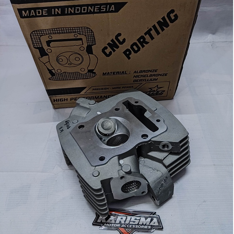 HEAD KLEP 34/29 CRF BRT ALBRONZE PORTING CNC silinder kop Squish 66MM - Klep Carbon