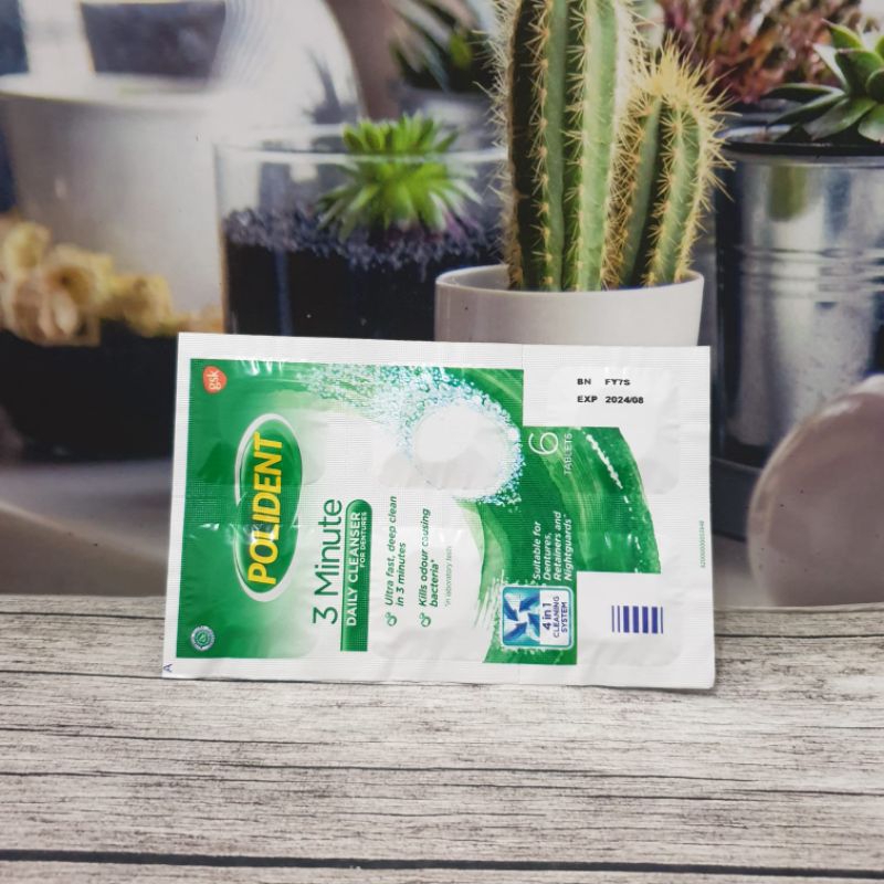 POLIDENT DENTURES CLEANSER 6 TAB - ED 08/2024