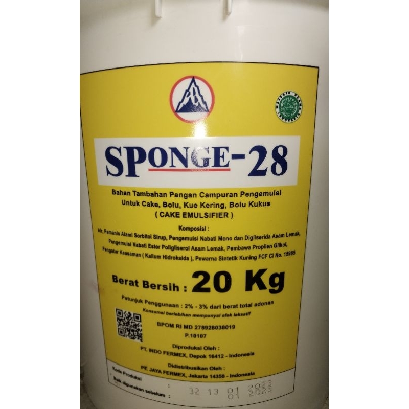 

SP/Pengemulsi Sponge 28 pelembut bolu