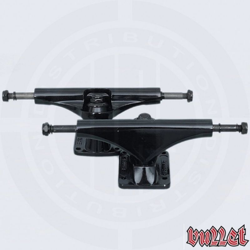 BULLET 140mm Black Standard Skateboard Trucks