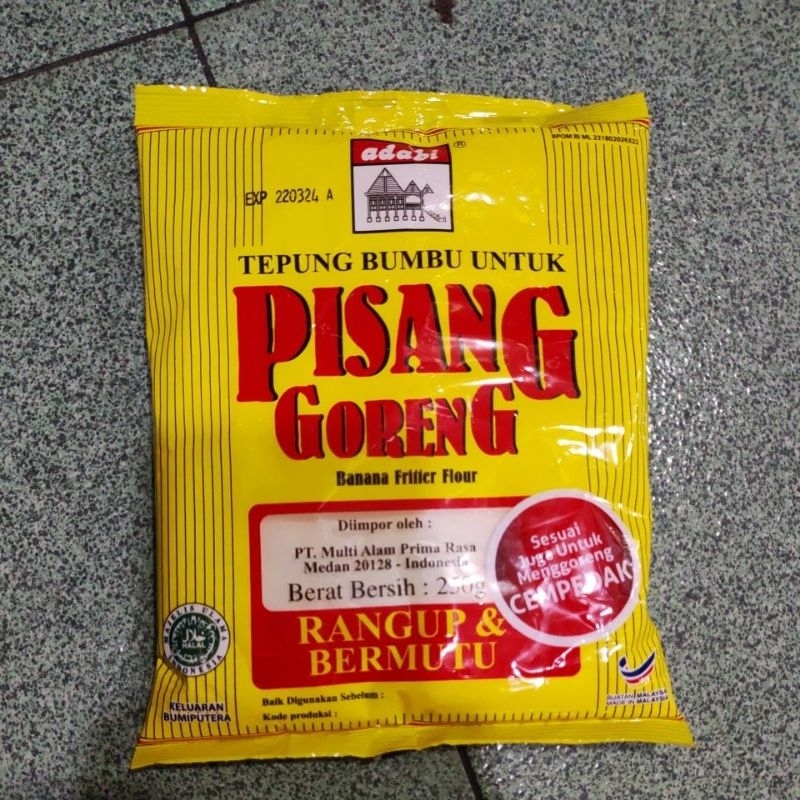 

Tepung pisang goreng cap adabi berat 250gram
