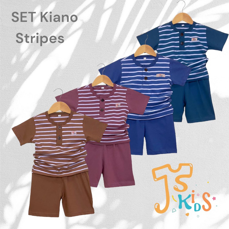 JISA Kids - Baju Anak Salur/ Setelan Anak Kiano Stripes Salur