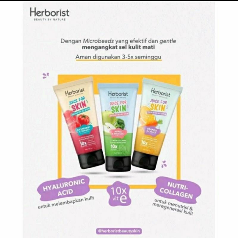 HERBORIST Juice For Skin Face Scrub - Scrub Wajah