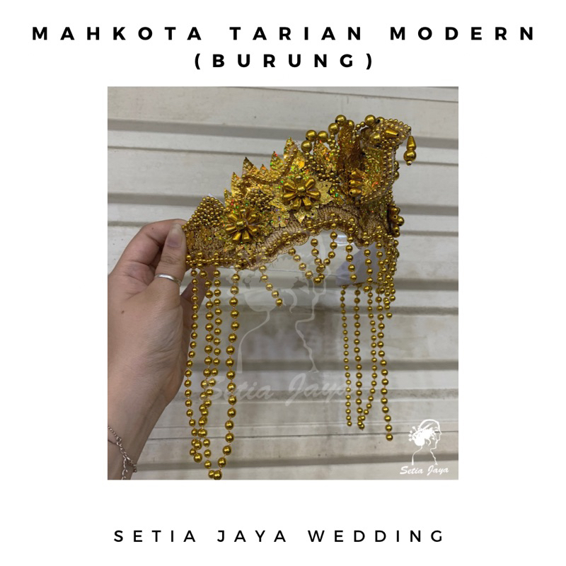 Ay00 Mahkota Tarian Modern Siger/ Sunda Jurai/ Aksesoris Kepala Tarian Lomba