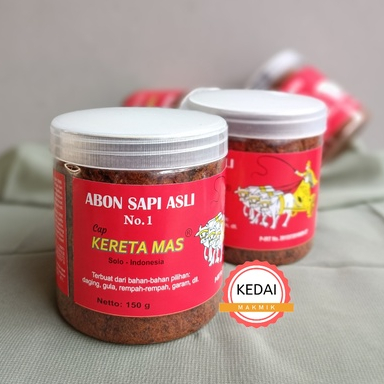 

Abon Sapi Asli Kereta Mas Solo 150 gram Premium