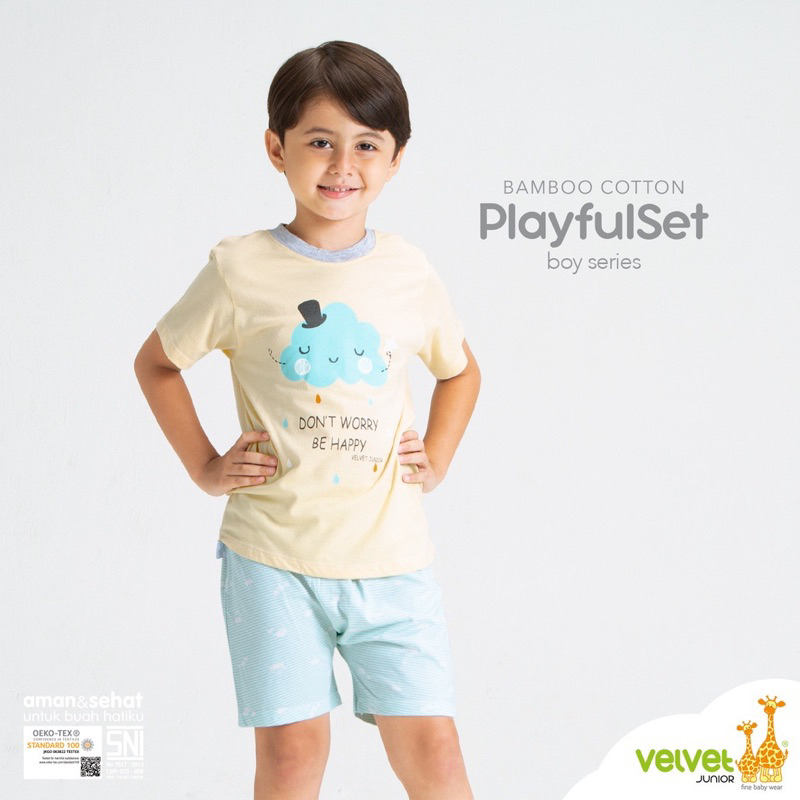 Limited Editions-Cotton Bamboo PLAYFULL SET Velvet Junior usia 12345