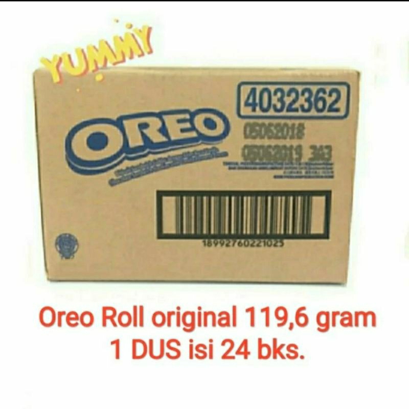 

oreo roll original vanilla | 1 dus carton isi 24 roll