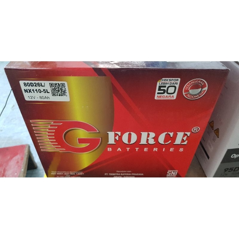 aki mbil motor genset g-force 80 d 26 l