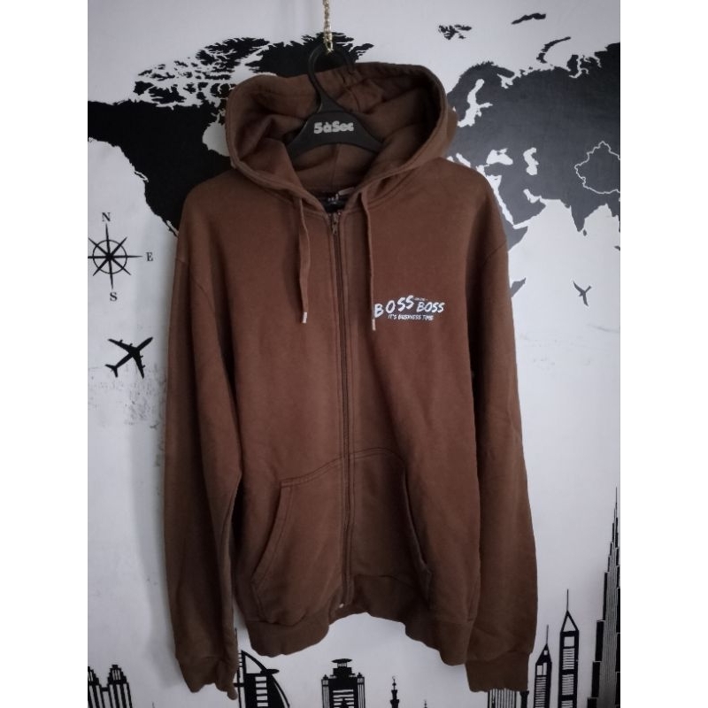 H&M divided zipper hoodie second branded