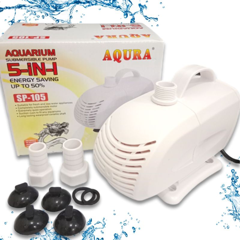 Promo Murah Pompa Kolam Hidroponik AQURA 5IN1 SP 105