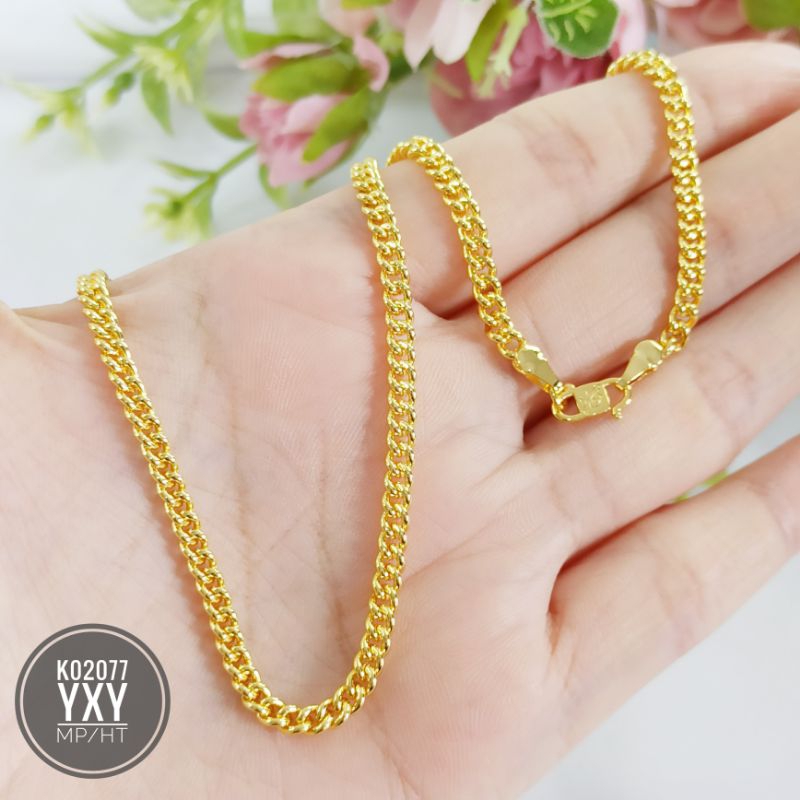 Kalung rantai yaxiya (45cm) warna 24k gold K02077