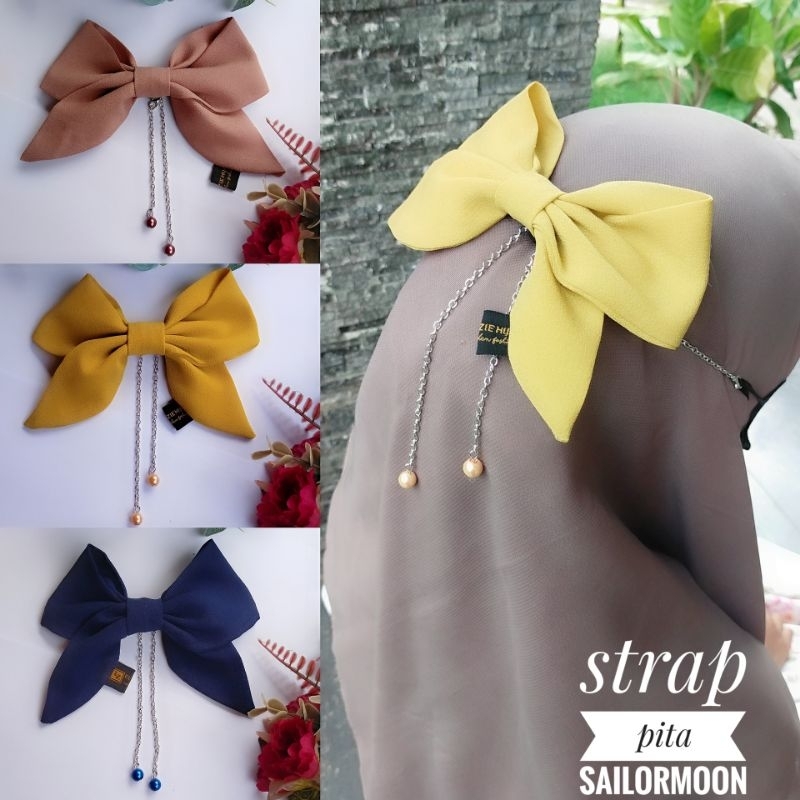 konektor pita besar sailormoon strap masker pita