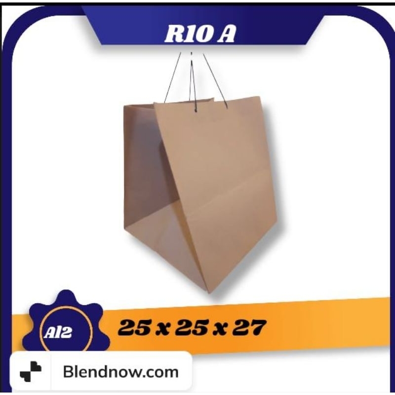 

PAPER BAG 25X25X27 | paper bag kotak nasi | paper bag custom | paper bag termurah