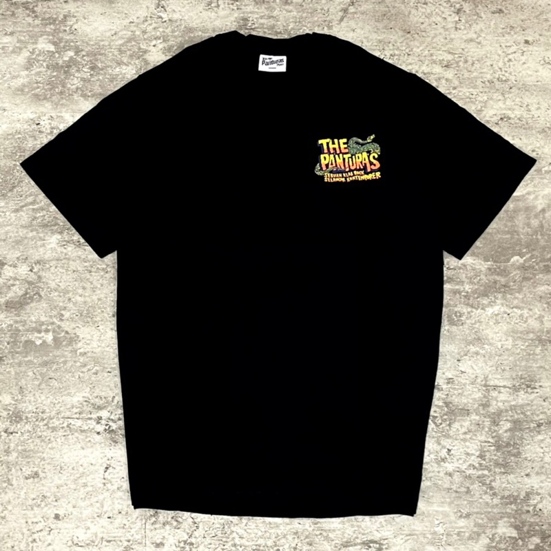 The Panturas X Shaka Studio Tshirt Black | Baju Band Original