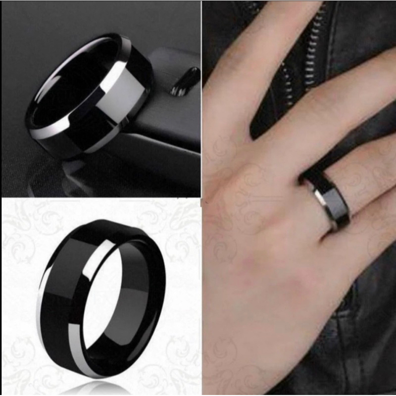 [COD] CINCIN TITANIUM HITAM POLOS KUALITAS SUPER ANTI LUNTUR ANTI KARAT / CINCIN PRIA WANITA ANAK COUPLE TUNANGAN