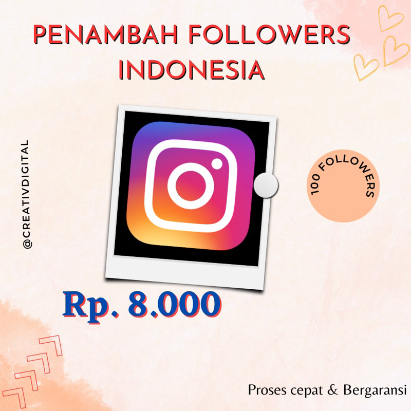 SOFTWARE - Followers INSTAGRAM Indonesia Penambah Pengikut IG Penambah Real Human Penambah Pengikut 