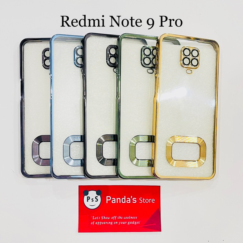 Softcase Redmi Note 9 Pro Lens Protector Circle Chrome Logo Clear Case