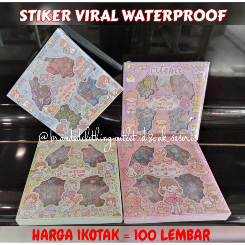 

(100 LEMBAR) STICKER MOMO WATERPROOF / STIKER VIRAL MOTIF KARTUN KOREA LUCU / STIKER BOTOL MINUM / STIKER ANTI AIR / STICKER DEKORASI - 782816