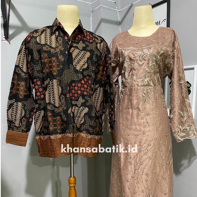 BEST SELLER | TERMURAH!!! GAMIS NAJMA FULL BROKAT DEPAN BELAKANG COUPLE KEMEJA BATIK PRIA LENGAN PANJANG OUTFIT KONDANGAN KEKINIAN 2023 FASHION MUSLIM KELUARGA SERAGAMAN SARIMBIT TERBARU DRESS PESTA BROKAT MEWAH BISA COD GOWN BRUKAT VELVET MUTIARA PAYET