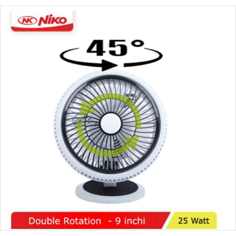 NIKO KIPAS ANGIN Desk Fan  Meja  9 Inch NK-906A / NK 906 A