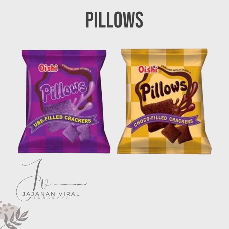 

Oishi Pillow Ubi/Cokelat Renceng Isi 10Pcs