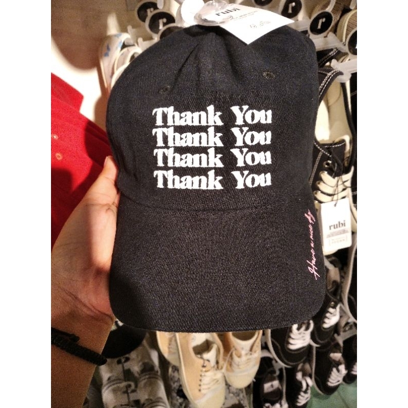 TOPI RUBI CAP ORIGINAL THANKYOU BLACK