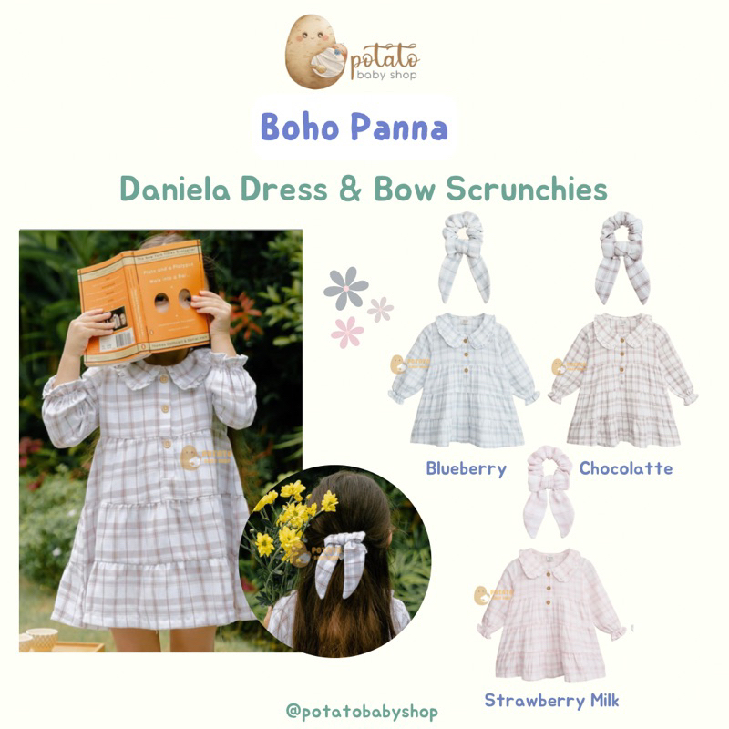 Bohopanna Daniela Dress 1y s/d 10y - Dress Boho Baby