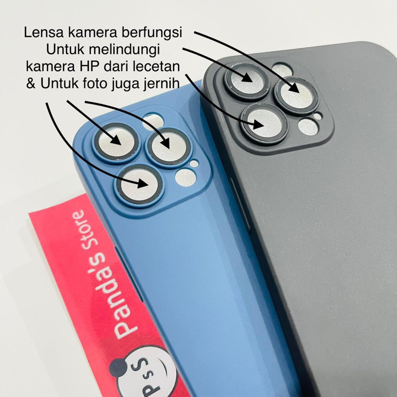 Case Iphone 6+ Lenspro Makaron Full Color Softcase Pro Lensa