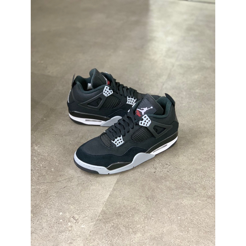 NIKE AIR JORDAN 4 RETRO SE BLACK CANVAS
